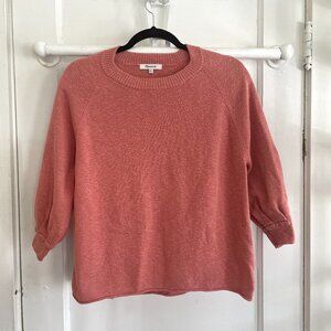 Madewell | Women's Short Sleeve Sweatshirt | Pink | XS | NWOT